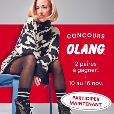 Participez au concours Bopied pour remporter deux paires Olang Canada, l'une pour vous, l'autre pour votre amie.