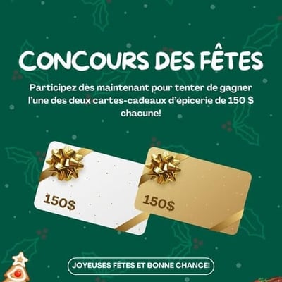 Participez au Concours de Boulangerie et remportez l'une des deux cartes-cadeaux de 150 $!