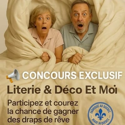 Concours Boutique Literie & Déco - Remportez un parure de draps confectionnée au Québec !
