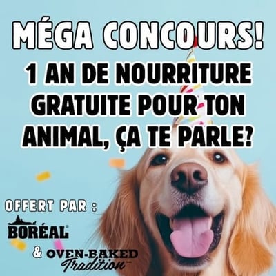 Concours Passion Animale : Gagnez une année de provisions gratuites!