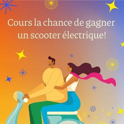 Participez au concours Bulles de Nuit et remportez l'un des trois scooters électriques uniques !
