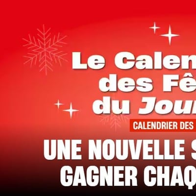 Concours Calendrier de l'Avent du prestigieux Journal de Montréal !