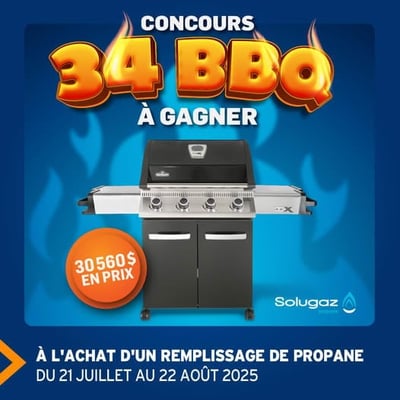 Participez au concours Canac pour remporter l'un des 34 barbecues en jeu.
