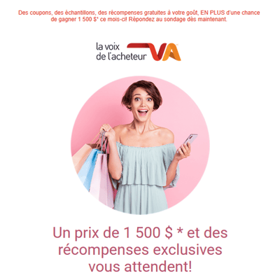 Concours avec Carte-Cadeau de 1500$ proposé par La Voix de l'Acheteur