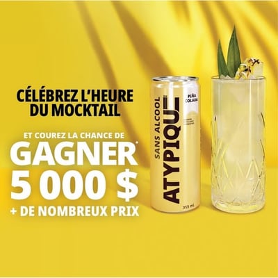 Participez au concours et célébrez l'heure du Mocktail d'Atypique avec distinction!