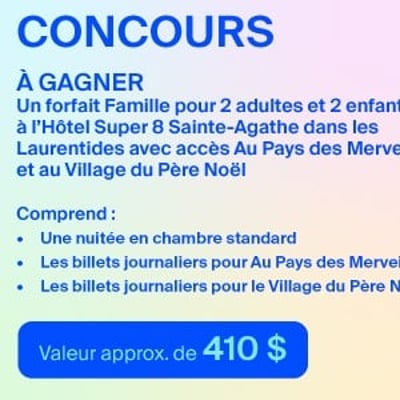 Rendez hommage aux 25 ans de Québec Vacances avec 25 séjours exceptionnels à remporter!
