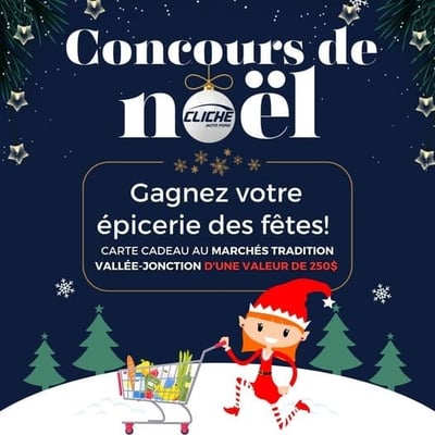 Concours Ford - Remportez un bon d'achat de 250$ chez Marchés Tradition Vallée-Jonction.