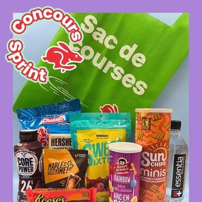 Participez au Concours Sprint et remportez un sac empli de friandises réconfortantes !