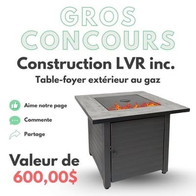 Inauguration et concours de Construction LVR Inc. !