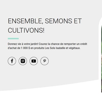 Concours De Jardin dans ma Vie - Remportez un crédit d'achat de 1 000 $ en produits prestigieux!