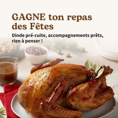 Participez au Concours DUX pour remporter une Somptueuse Boîte Festive de Dinde Complète !