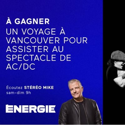 Participez au Concours Énergie 94,3 pour assister à la prestation d'AC/DC à Vancouver !