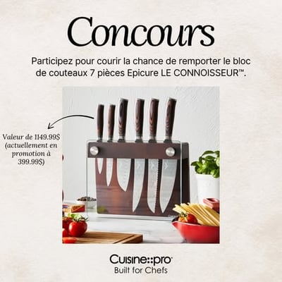 Participez au prestigieux concours Eugène Allard et remportez l'ensemble de couteaux idéal !