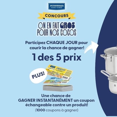 Concours Fermes Burnbrae - Accordons une attention inégalée à nos précieux œufs !