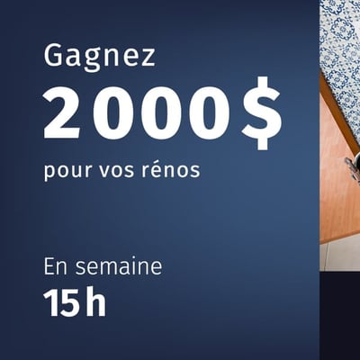 Concours FM 106,9 Mauricie - Remportez 2 000$ pour vos rénovations!