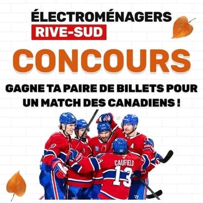 Concours : Remportez vos billets pour une rencontre des Canadiens !