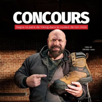 Participez au concours pour remporter des bottes Viking Hugo Strong dans la teinte de votre choix!