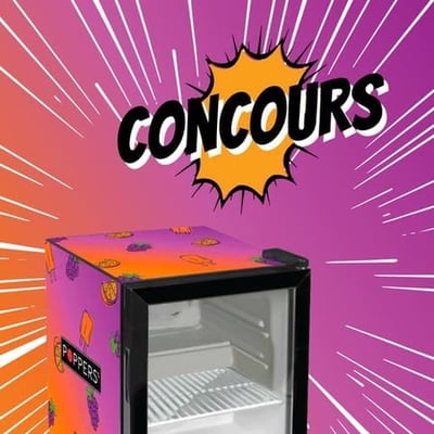 Participez au concours pour remporter un mini réfrigérateur POPPERS !