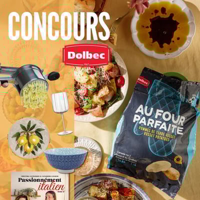 Participez pour remporter cet ensemble culinaire et créer d'innombrables plats italiens.