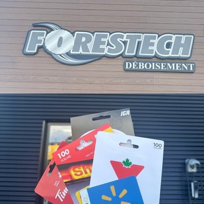 Participez pour remporter l'une des cinq cartes cadeaux d'une valeur de 100$!