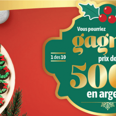 Concours : Remportez l'un des dix prix en numéraire d'une valeur de 500 $