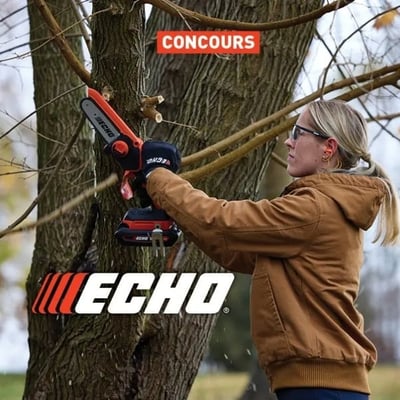 Participez et remportez des équipements ECHO sur batterie pour l'entretien aisé de votre domaine!
