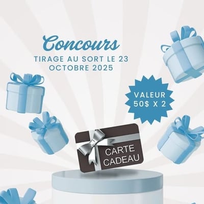 Participez pour remporter l'une des deux cartes-cadeaux de 50 $ offertes par Distribution Marier Inc.