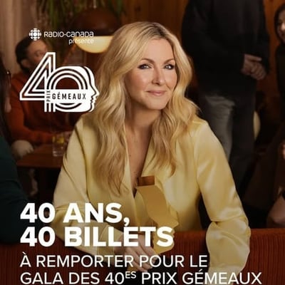 Participez pour remporter l'une des 20 invitations au prestigieux Gala des 40es prix Gémeaux.