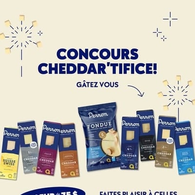 Participez et remportez un assortiment de nos prestigieux fromages Perron!