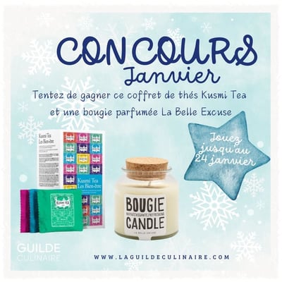 Participez pour remporter un élégant coffret de thés Kusmi et une bougie parfumée La Belle Excuse!