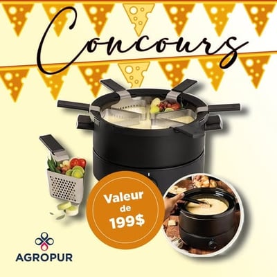 Participez pour remporter un service à fondue 3-en-1 Fondussimo.