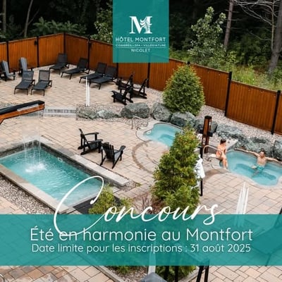 Participez et remportez un forfait "Doux Répit" évalué à 800 $ à l'Hôtel Montfort !