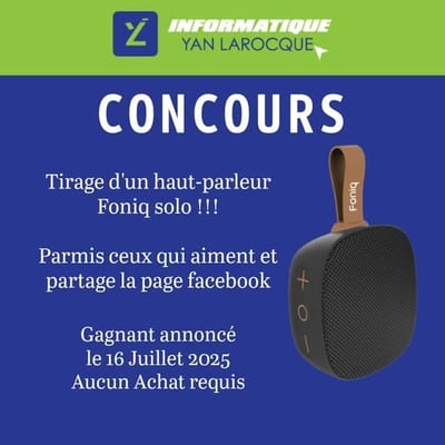 Participez à notre concours et remportez un élégant haut-parleur Bluetooth!