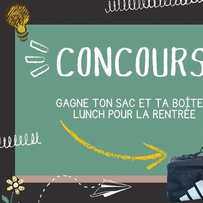 Participez et remportez un somptueux ensemble sac à dos et boîte à lunch.