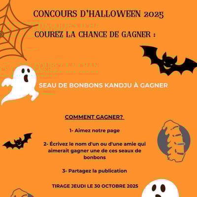 Participez pour remporter un assortiment de douceurs d’Halloween par KandJu!