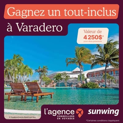 Concours : remportez un séjour tout-inclus à Varadero !