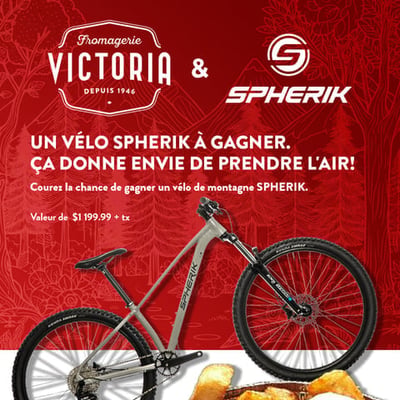 Participer pour remporter un vélo de montagne SPHERIK!
