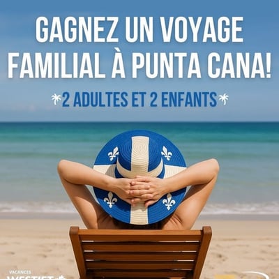Participez pour remporter un séjour pour quatre à Punta Cana!