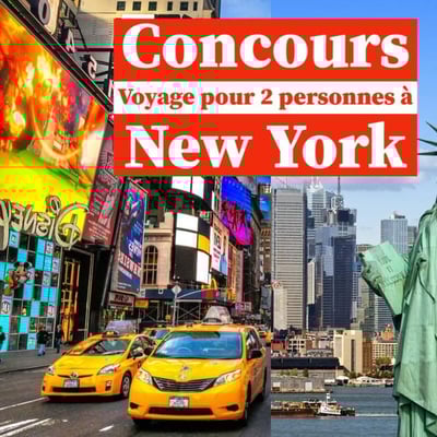 Participez pour remporter un séjour à New York pour deux, estimé à 1300$ !