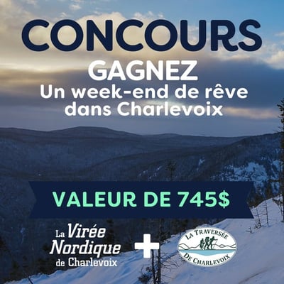 Concours : Remportez un séjour de rêve à Charlevoix pour le weekend !