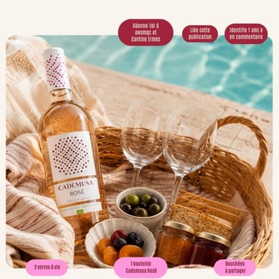 Concours : Gagnez un ensemble Cademusa Rosé et bouchées à partager !