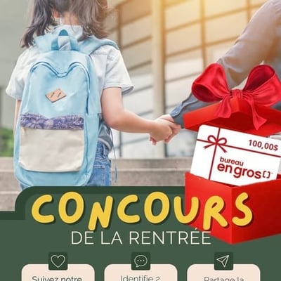 Concours : remportez une carte-cadeau de 100 $ chez Bureau en Gros !