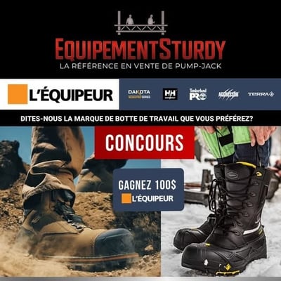 Participez pour remporter une carte-cadeau de 100$ à L'Équipeur!