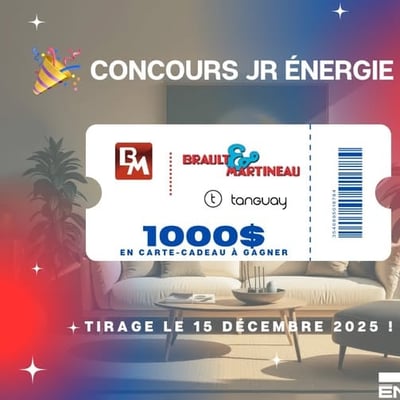 Participez à notre concours pour remporter une carte-cadeau de 1000 $ chez Brault & Martineau/Tanguay !