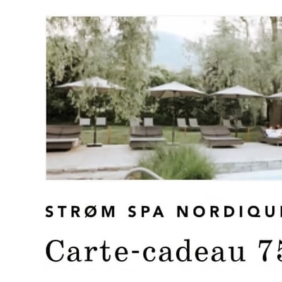 Participez pour remporter une carte-cadeau de 75 $ au prestigieux Strøm spa nordique.