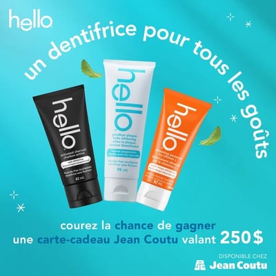 Participez au concours et remportez une carte-cadeau Jean Coutu d'une valeur de 250$.