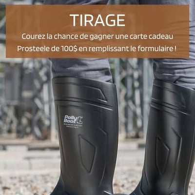 Remportez une carte Prosteele de 100$, valide en ligne.