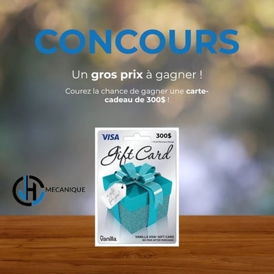 Participez et remportez une carte-cadeau VISA d'une valeur de 300 $