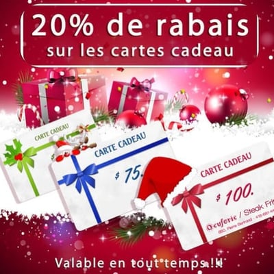 Participez au concours pour remporter l'une des quatre cartes-cadeaux de 50 $ chez Oeuforie.