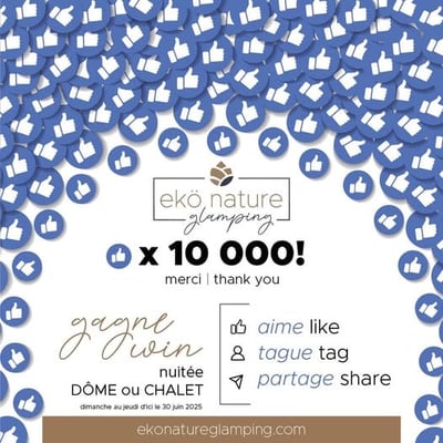 Participez pour remporter une nuitée dans un dôme ou chalet!